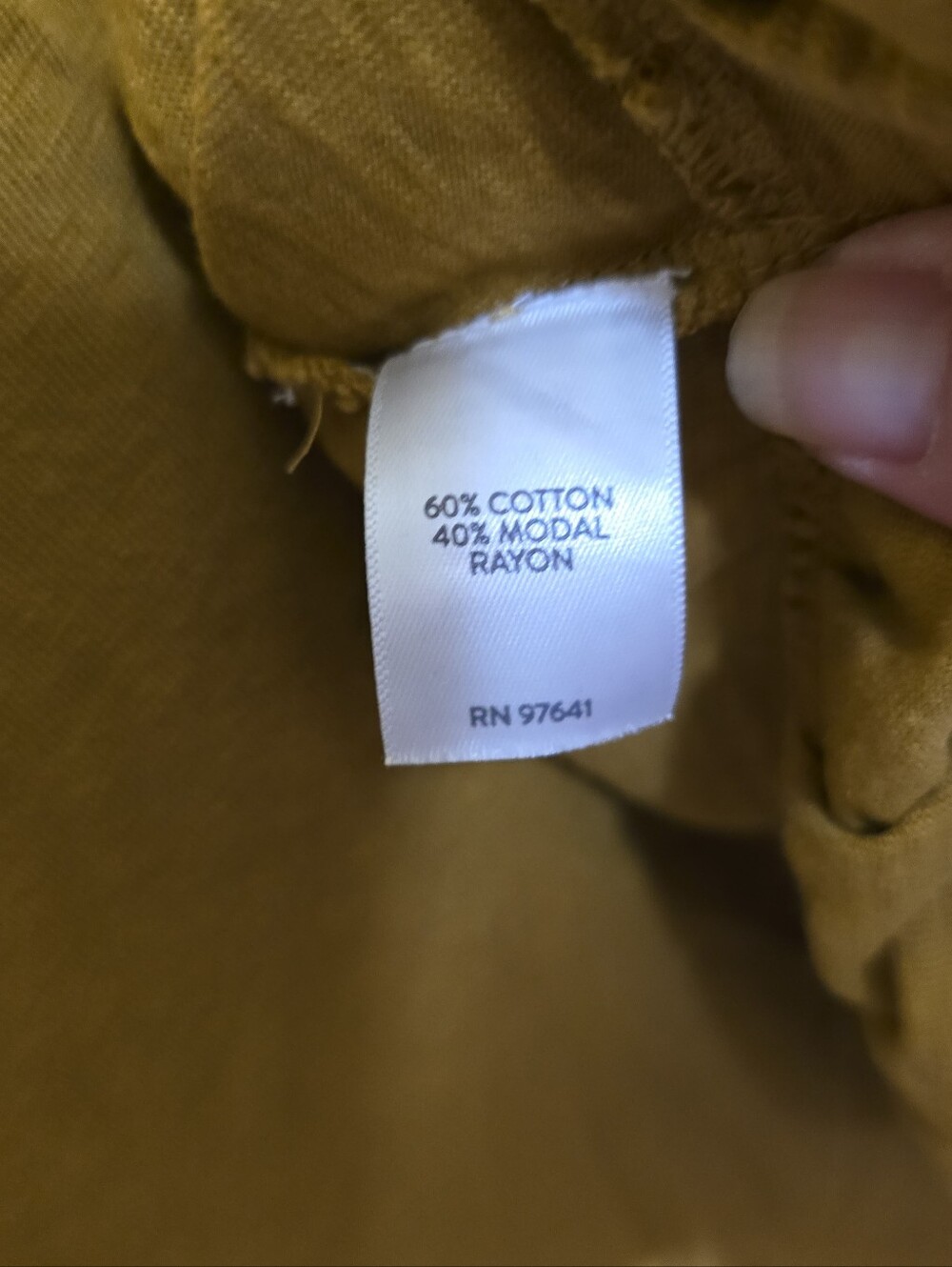 J. Jill Flounced Hem Double V-Neck Knit Dress 3X Mustard Yellow Pockets - Picture 6 of 6